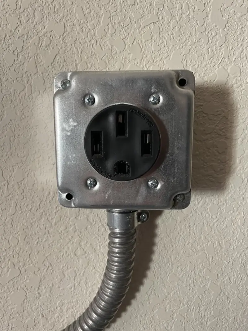 NEMA 14-50 outlet installed for Electrical Panel Upgrade in Greeley